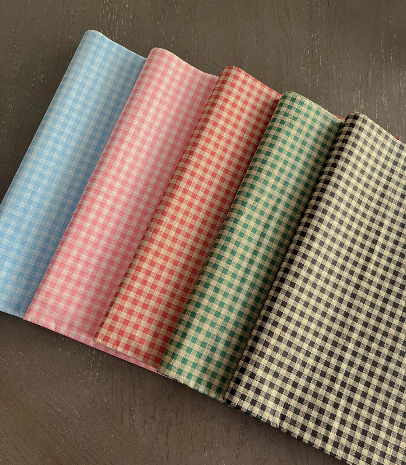 GINGHAM Tissue Paper Assortment Gift Grade Sheets Choose Size & Package Amount gallery