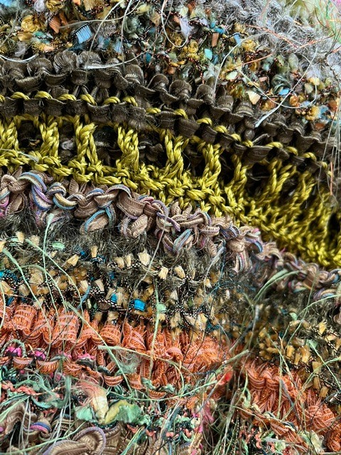 LUXE Multicolored Hand-Knit Throw Blanket with Tassels gallery