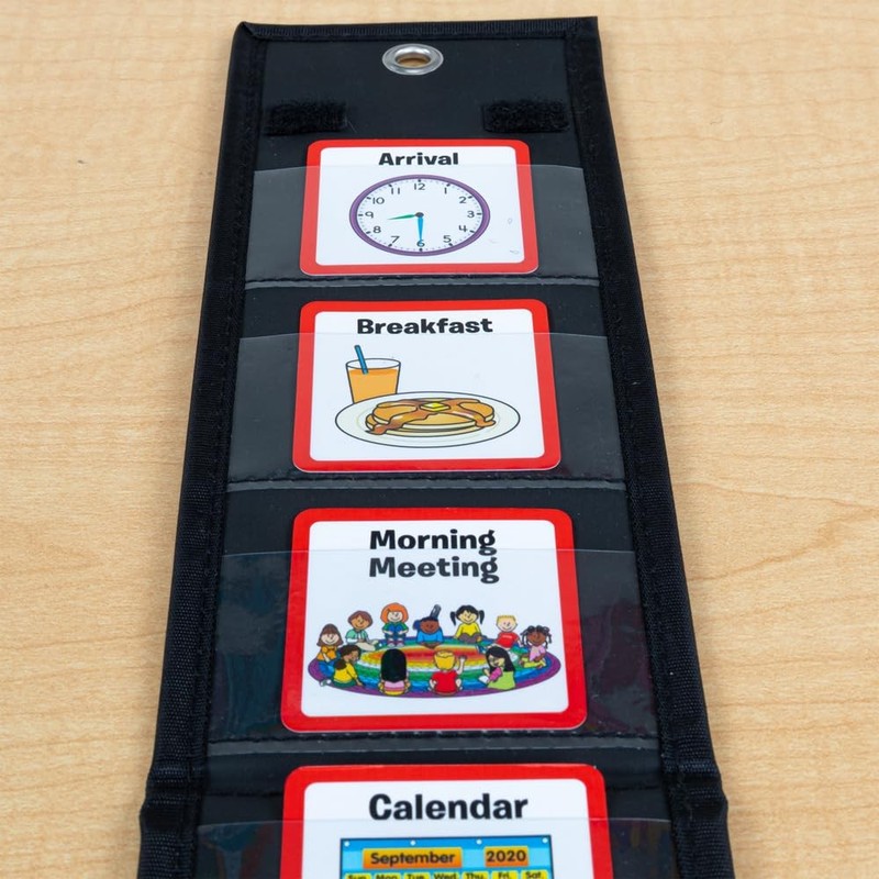 Individual Student Visual Schedule - 1 holder, 55 cards gallery