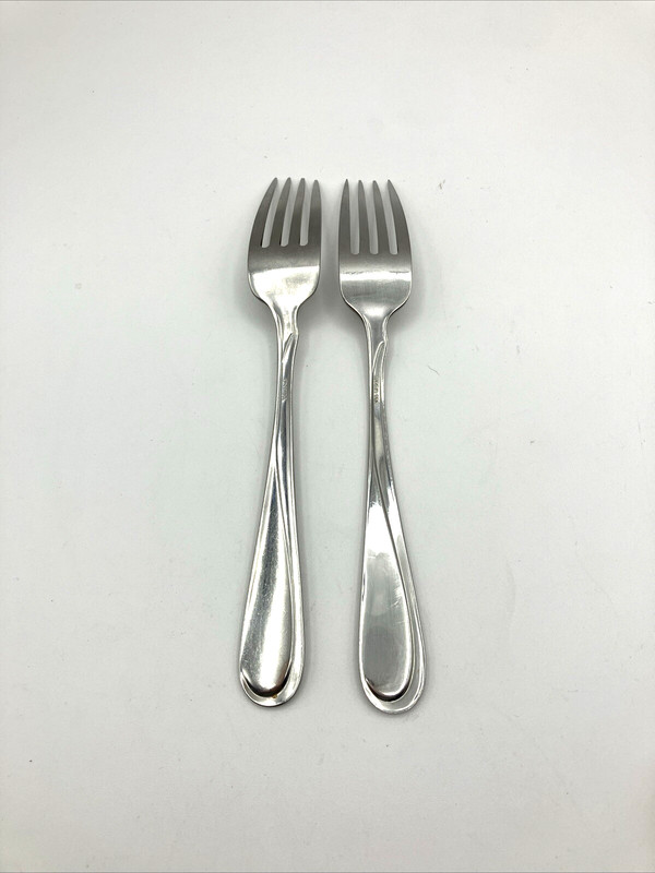 (2) Dinner Forks Oneida stainless Flight Reliance 7 3/8" Flatware gallery