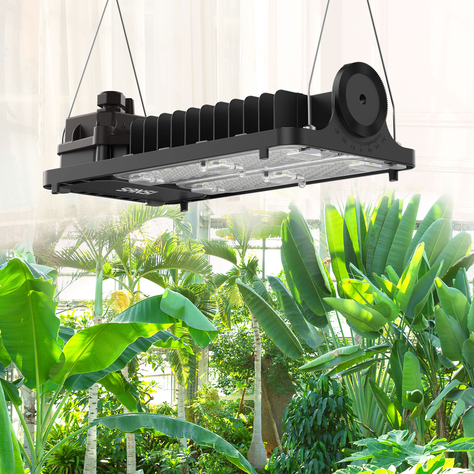 SANSI Grow Light LED Full Spectrum High PPFD Dimmable Lamp Grow Tent 3x3FT/4x4FT gallery
