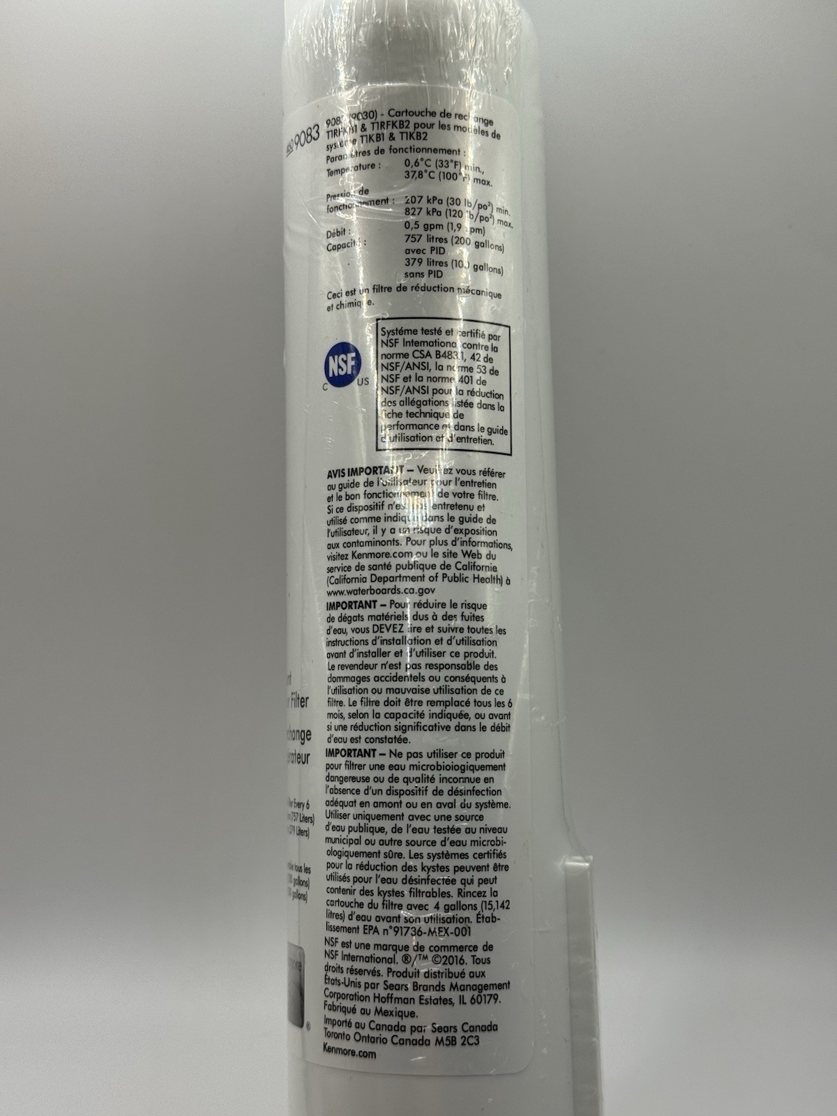 Kenmore 460-9083 Replacement Refrigerator Water Filter gallery