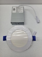 Single Ensenior 4 Inch Ultra-Thin LED Recessed Ceiling Light with Junction Box