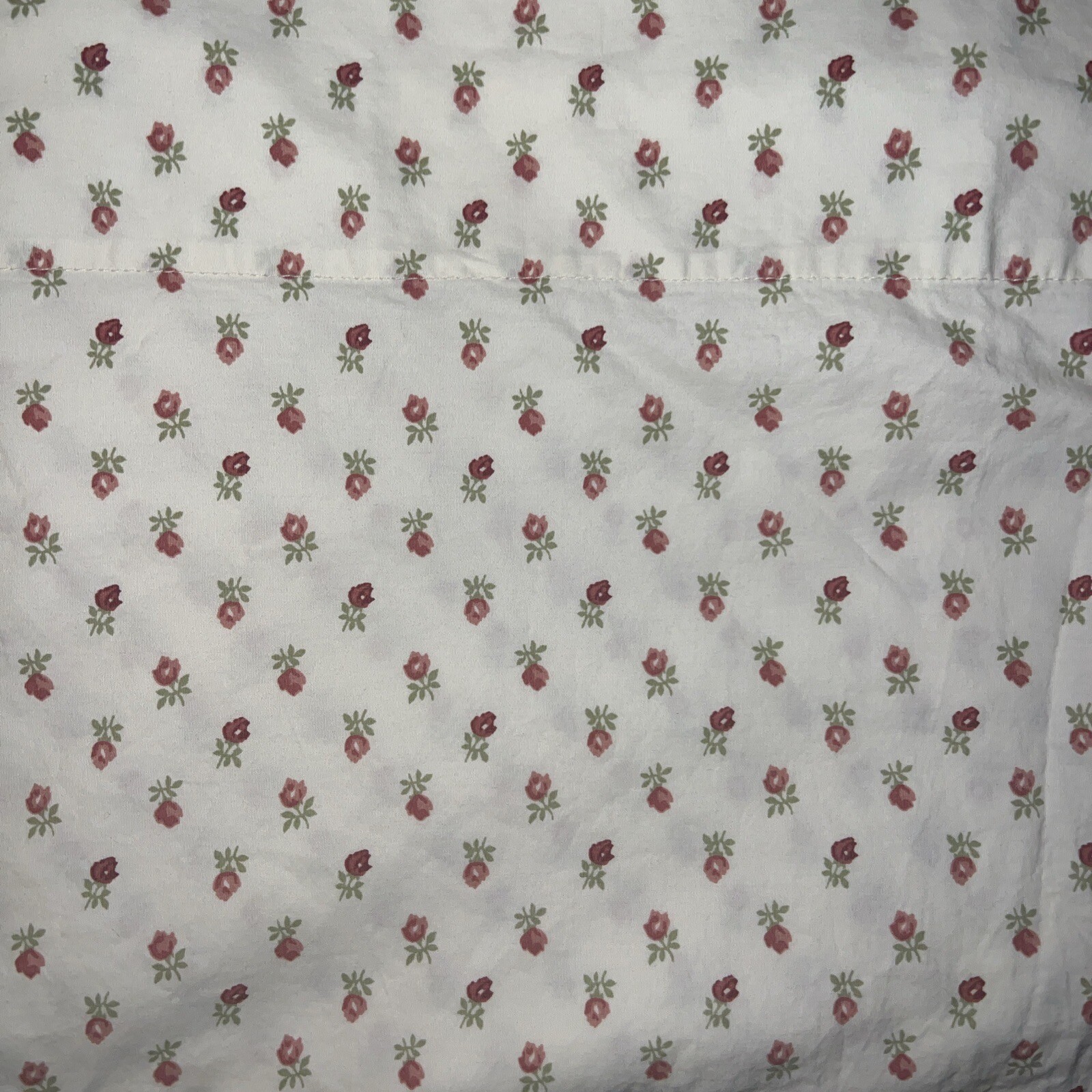 Laura Ashley Twin Flat & Fitted Sheets Small Pink Flowers gallery