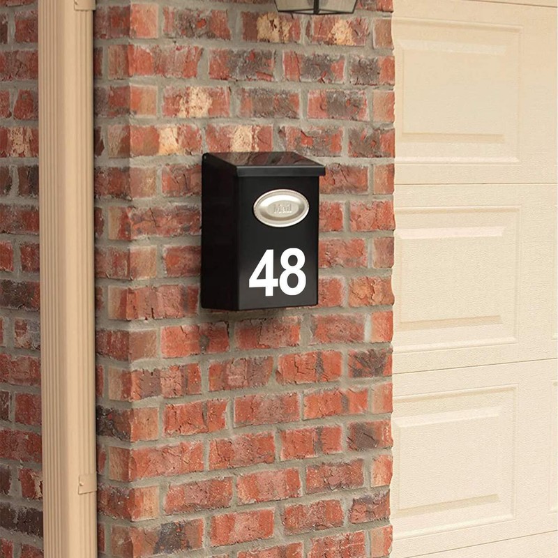 Reflective Custom Mailbox Numbers Vinyl Decals Stickers Waterproof 4 inch 3 inch gallery