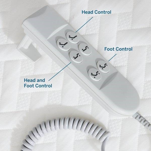 Split King Size Electric Head Foot Adjustable Bed Base with Remote gallery