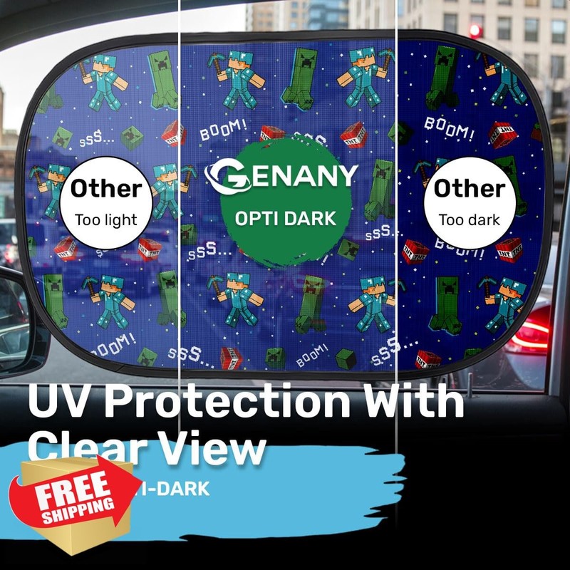 GENANY Cube Builder Game Window Sun Shades 21x14 gallery