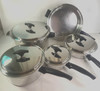 VTG Kitchen Craft Cookware Set. 9 Pc, 3 Ply Stainless, Special Alloy, Nice gallery