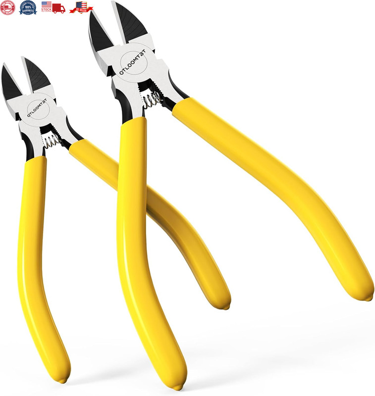 2PCS Wire Cutters Side cutter Cable 6/5" Heavy Duty Cutting pliers Carbide steel gallery