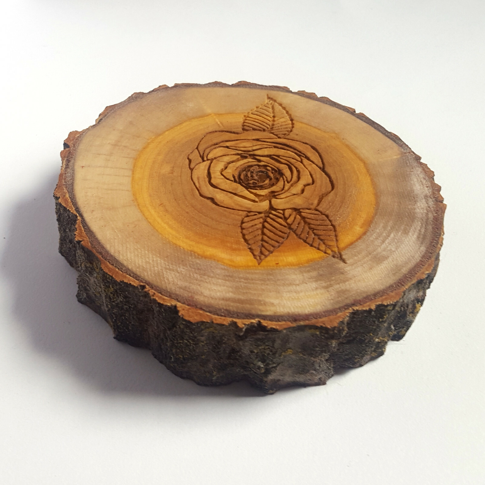 Rose Design Wooden Incense Holder, Handmade Incense Stick Burner, Ash Catcher gallery