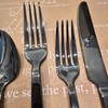 80-Piece Black Silverware Set, Premium 18/0 Stainless Steel Flatware Set for 8 gallery