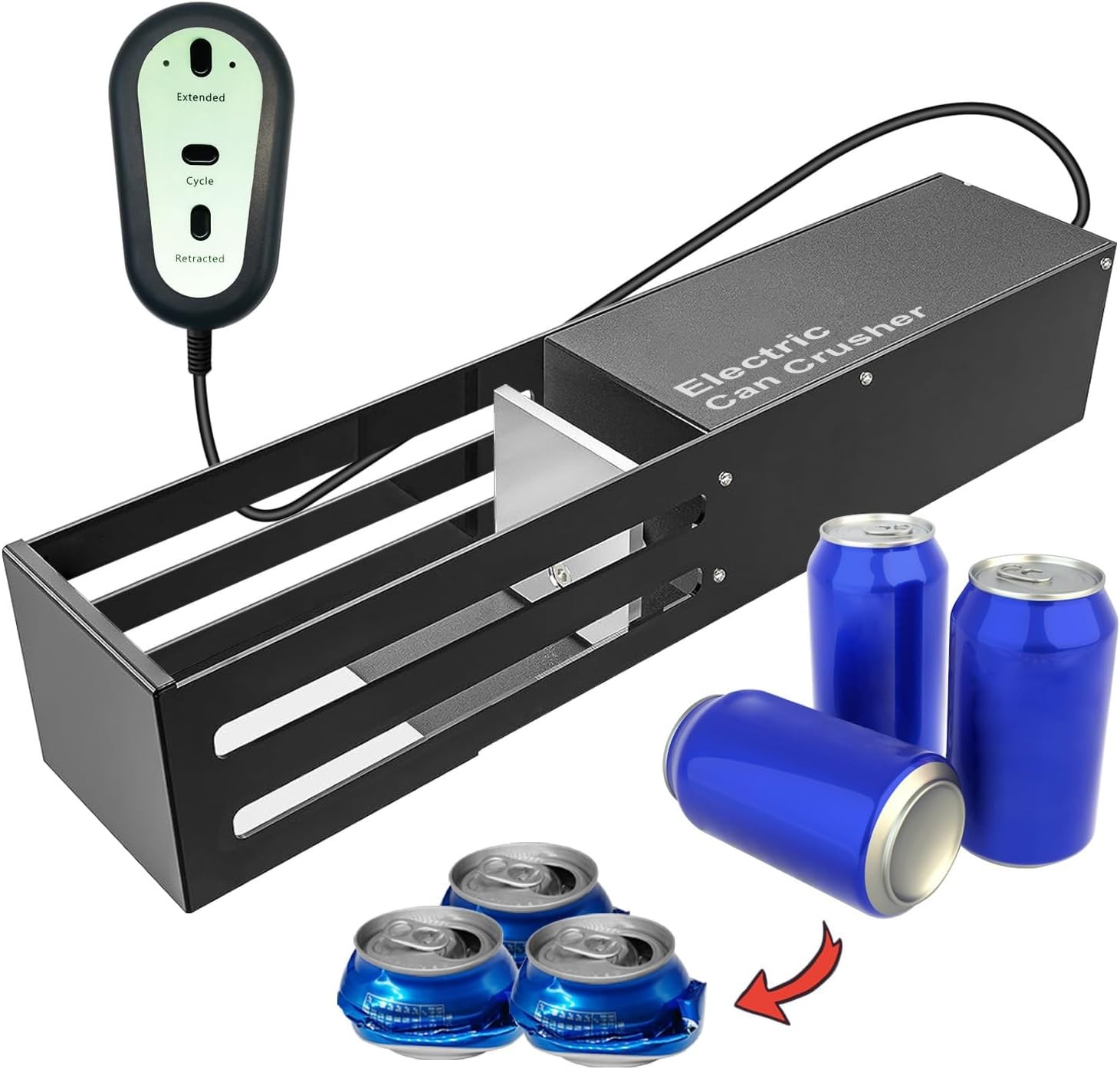 Electric Can Crusher Automatic Can Crushers Recycling 8oz 12oz & 16oz Cans gallery