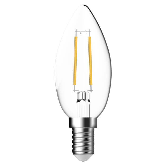 6 x LED Filament Candle E14 Bulb Lamp 4W=40-Watt Fixture Light 500lm Cool White gallery