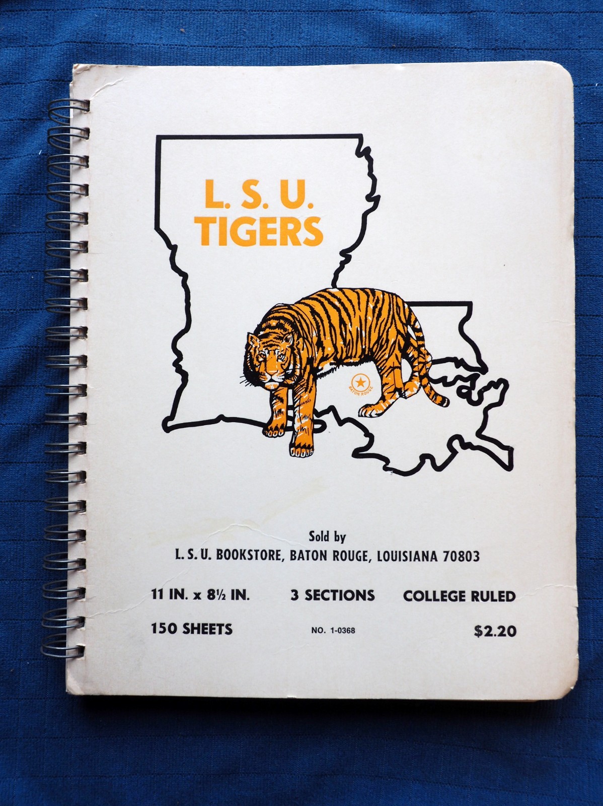 VTG Spiral Bound L.S.U. Tigers Notebook - Bookstore College Ruled 11 IN x 8.5 IN gallery