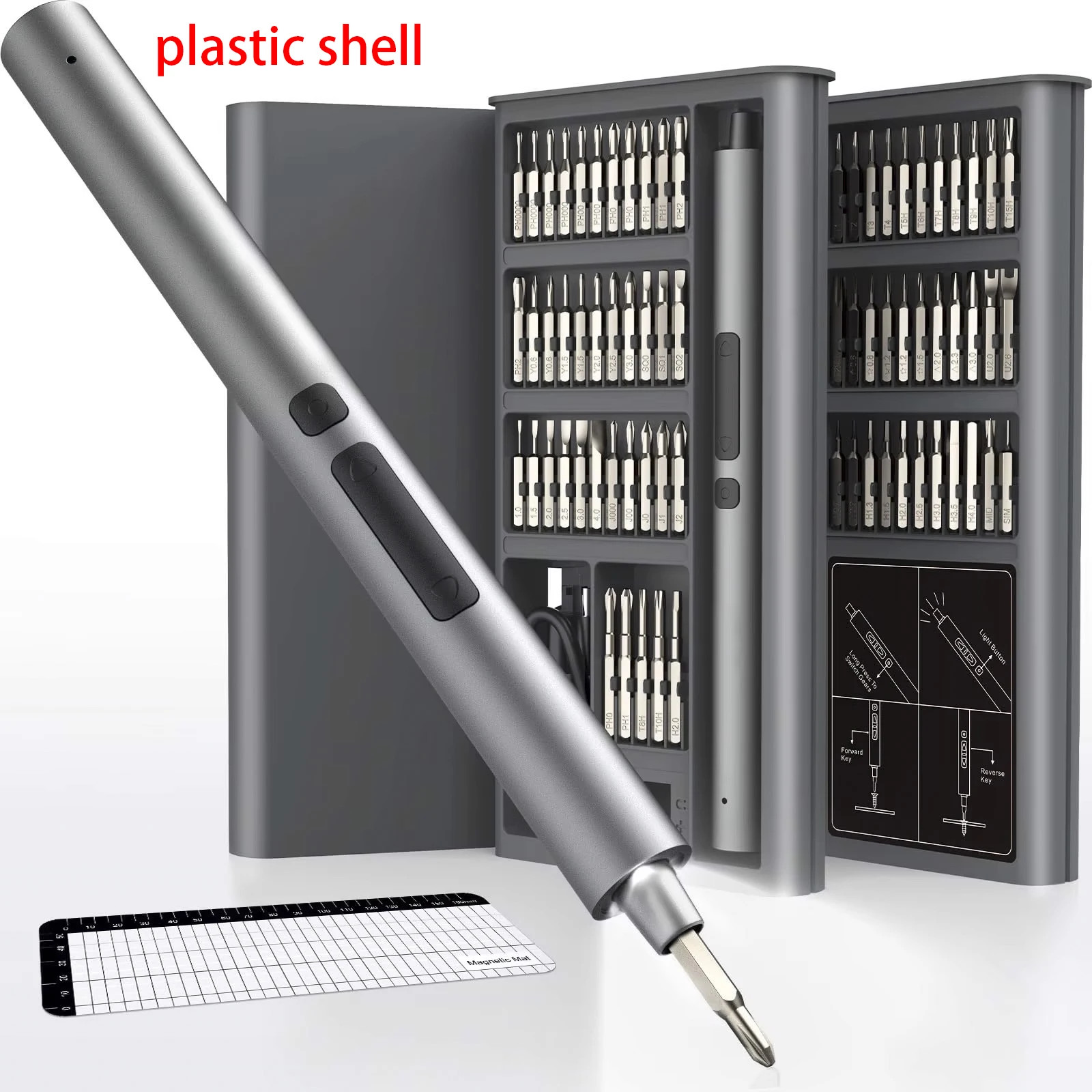 75 in 1 Precision Electric Screwdriver Set with 71 Magnetic Phillips Torx Bits 3 gallery