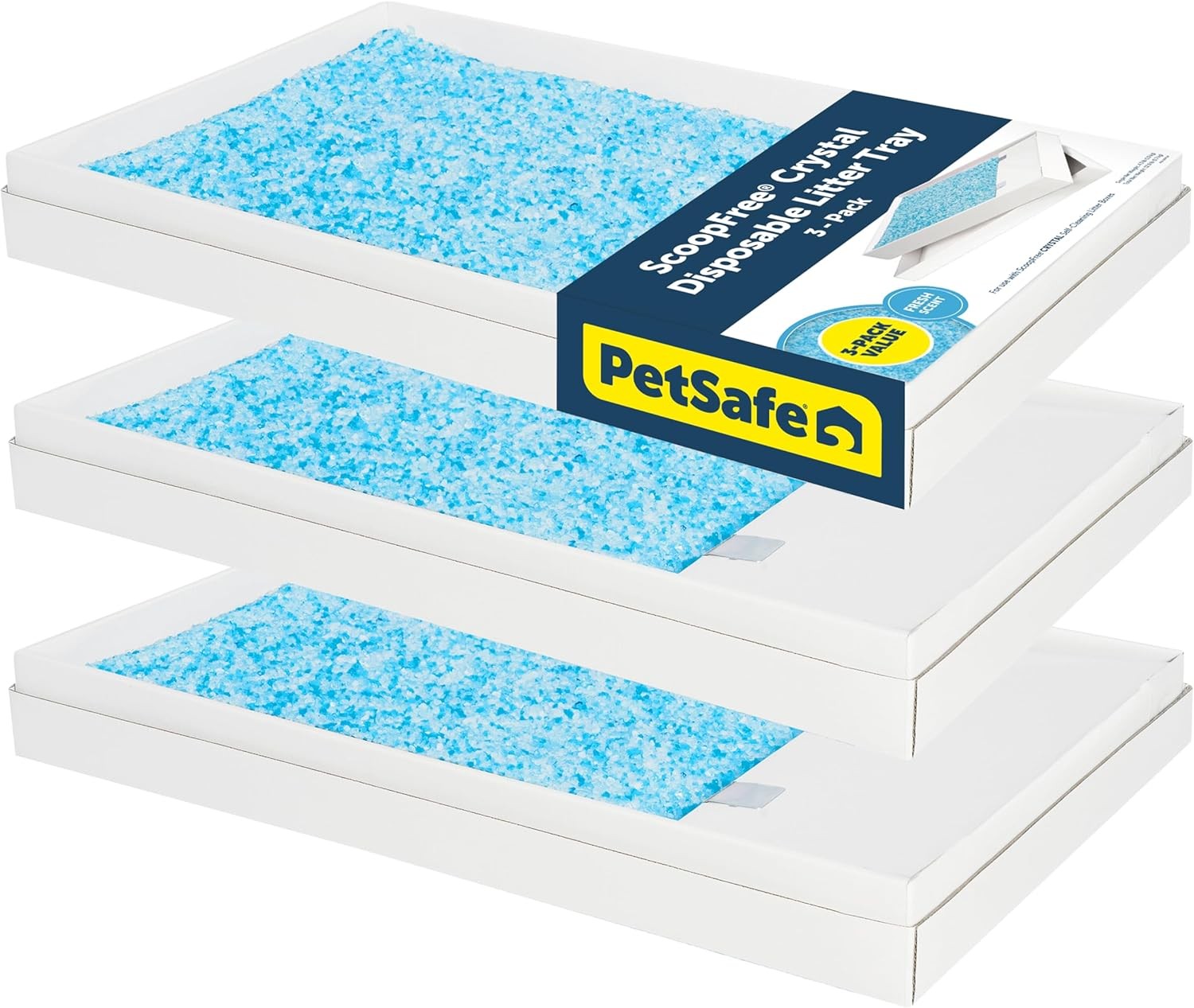 PetSafe ScoopFree Disposable Crystal Cat Litter Tray - Easy Cleaning Box - Refil gallery