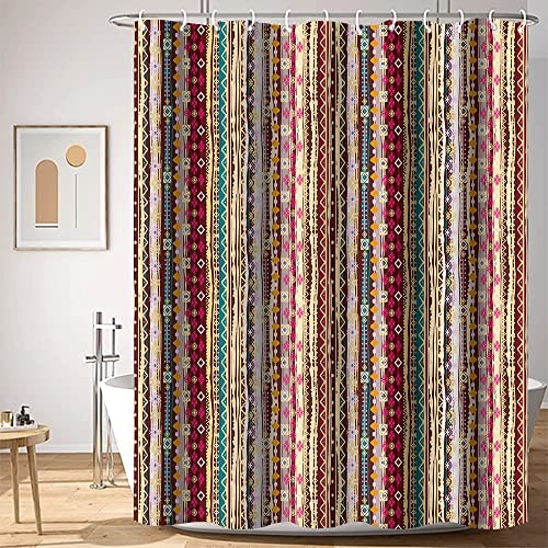 Bohemian Striped Shower Curtains Boho Indian 69"W x 70"L (Pack of 1) A#981 gallery
