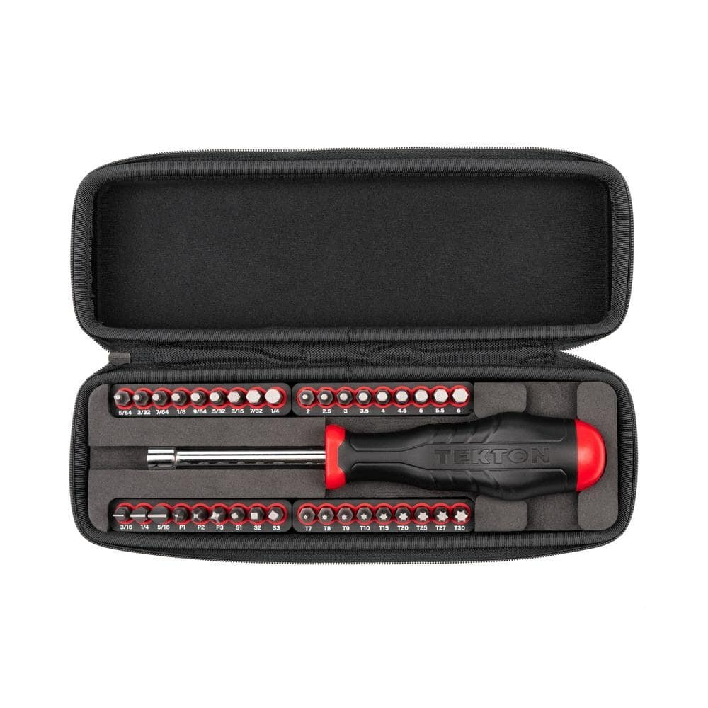 1/4 In. Bit Screwdriver and Bit Set with Case (37-Piece) gallery