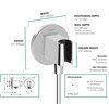 hansgrohe Handheld Shower Wall Outlet 1/2-inch Connection in Chrome, 26887001 gallery