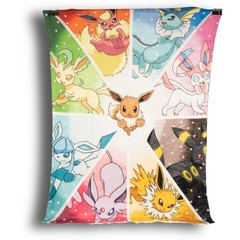 Pokemon Eevee Evolution Blanket Throw Fleece 45″ Soft Cozy Bed Couch Throw