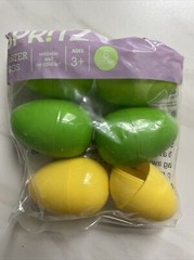 48 3″ X 2 Inch Spritz Plastic Fillable Easter Eggs Multi Color New