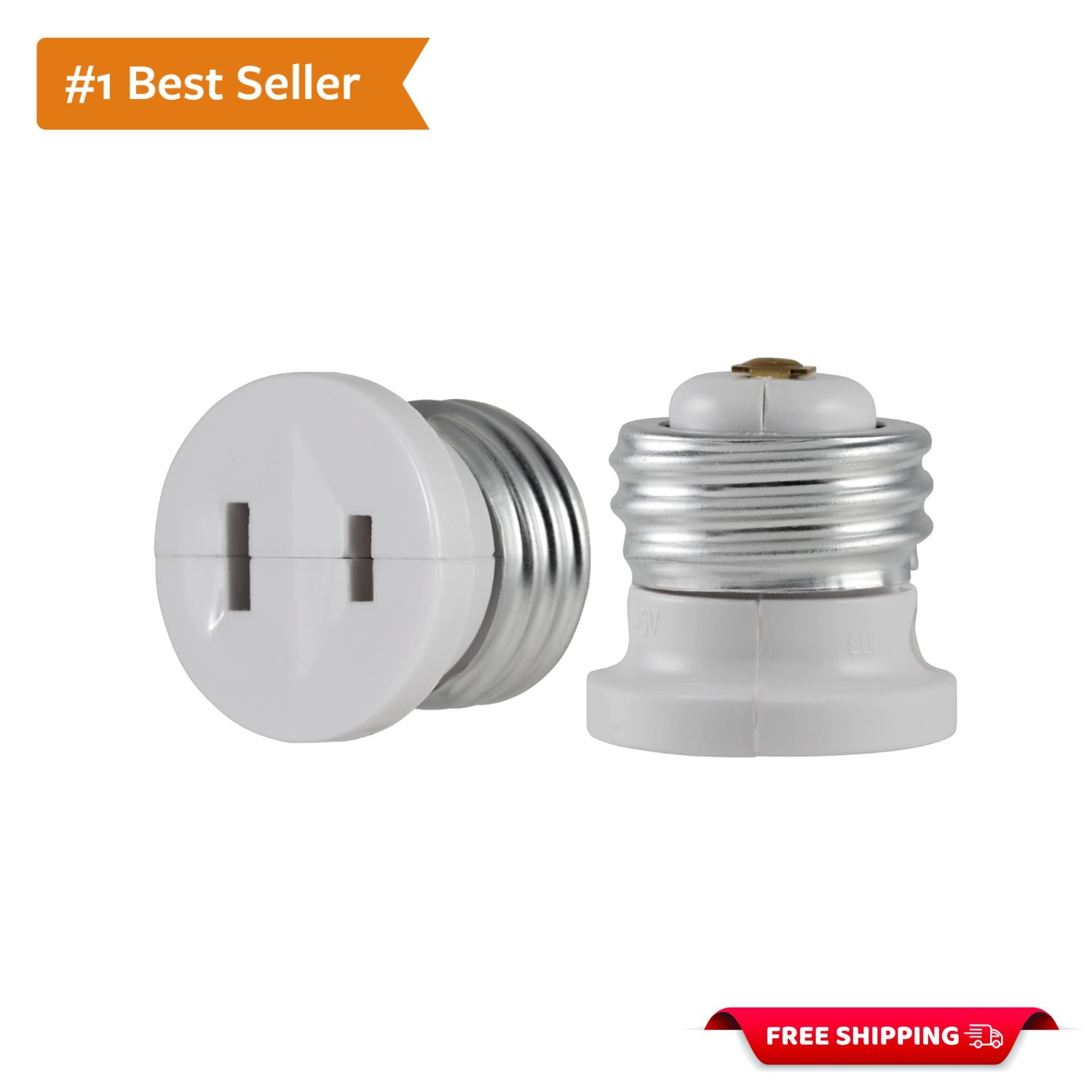 Compact and Versatile 2-Pack Socket Adapters for Indoor Use – Easy Installation gallery