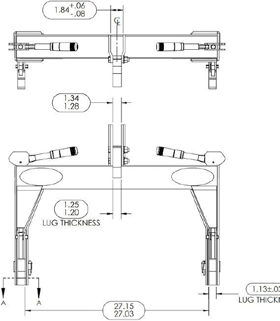 SpeeCo Red 3-Point Quick Hitch Category 1, No Bushings Required, 2000 lb Lift gallery