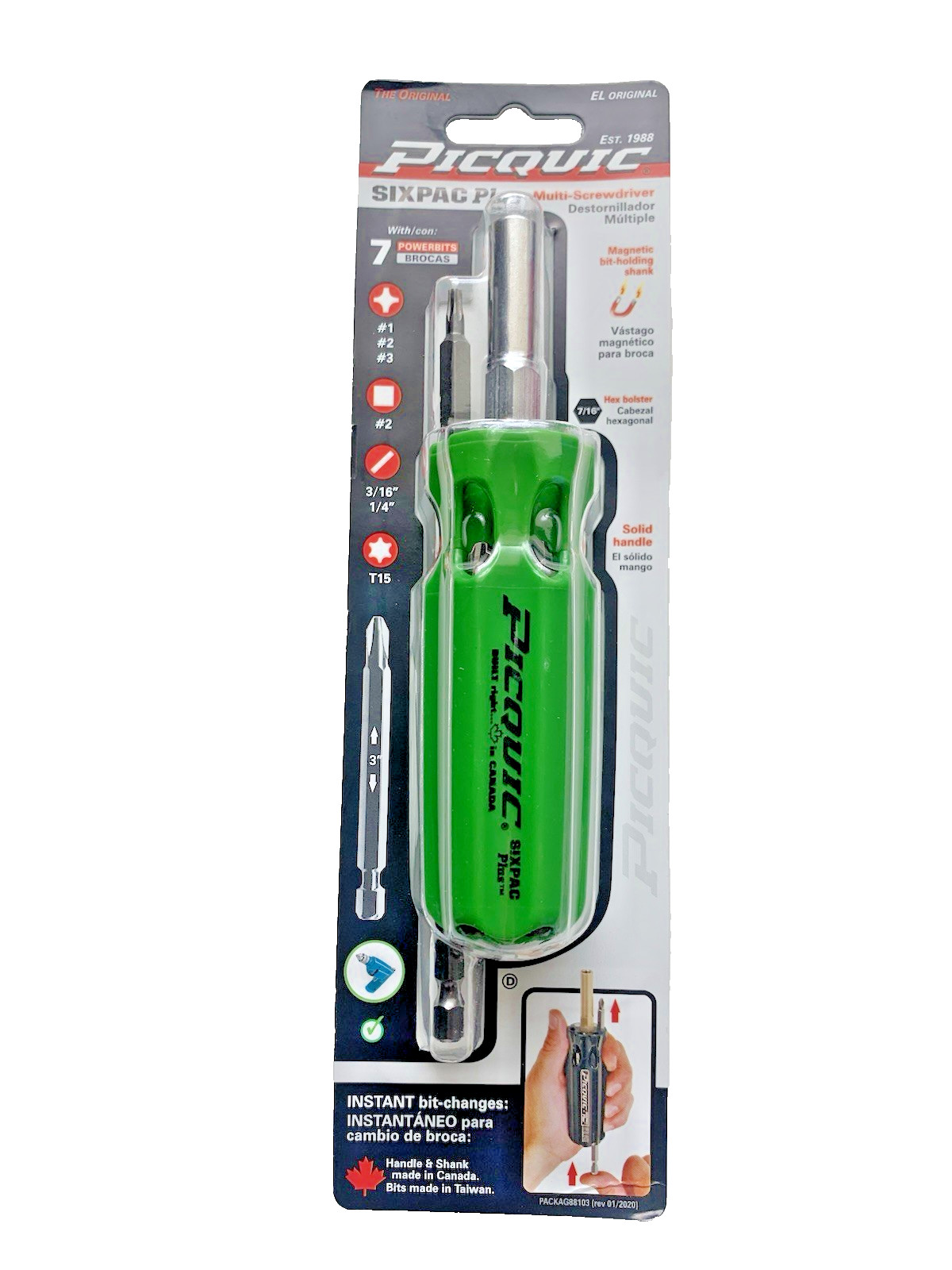 PICQUIC Screwdrivers - SIXPAC Plus "Gecko Green" & DASH 7 "Emerald Green" gallery