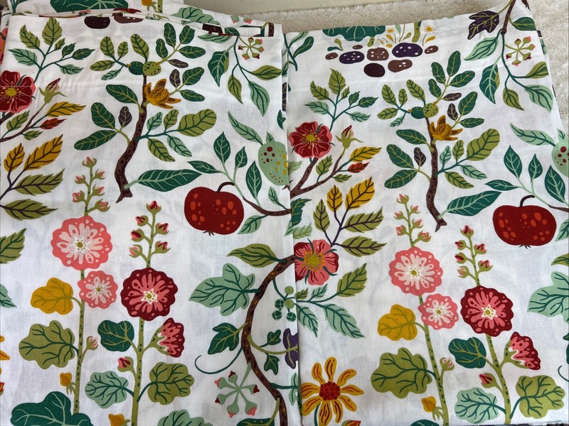 IKEA VILDPERSILJA Multicolor Floral Curtains, 1 pair, 57x98 " gallery