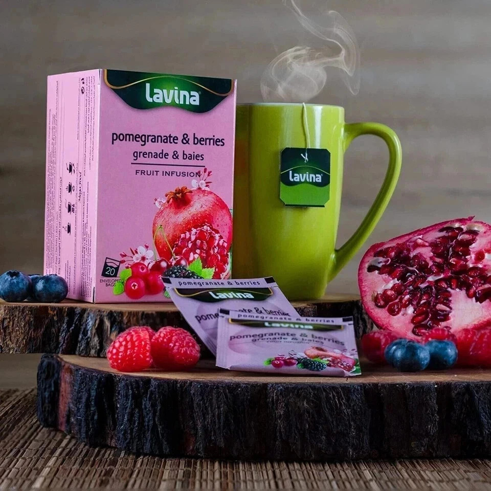 Lavina Pomegranate And Berries Tea 20 Tea Bags Free Shipping World Wide gallery