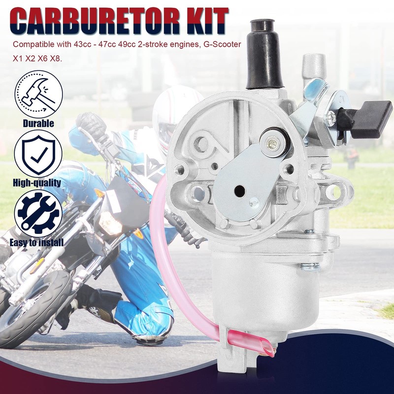 Carburetor 43cc 47cc 49cc 50cc 2Stroke Engine Metal Plastic for Mini Bike gallery
