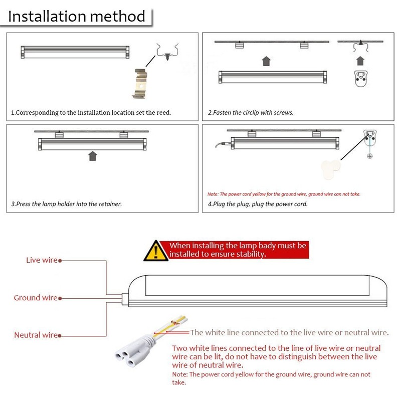 12Pack 8FT LED Linkable Shop Light for Garage, T8 8feet LED Tube Light Fixture gallery