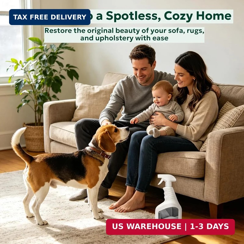 Couch Stain Remover Spray: Multi-Surface Upholstery Cleaner - Pet-Safe Non-Toxic gallery
