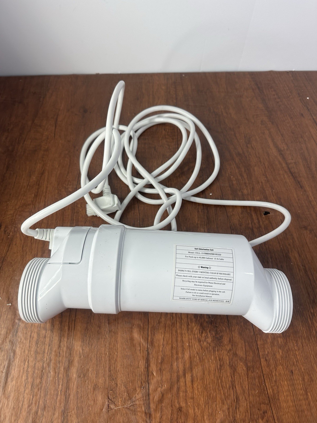 T-CELL-15 Compatible Salt Chlorination Cell Replacement 40,000 Gallon Pool 15ft gallery