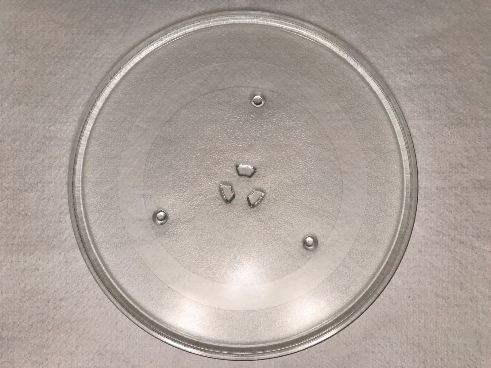 GE Microwave Glass Tray Turntable Plate 14 1/8" Diameter Sharp Maytag WB49X10063 gallery