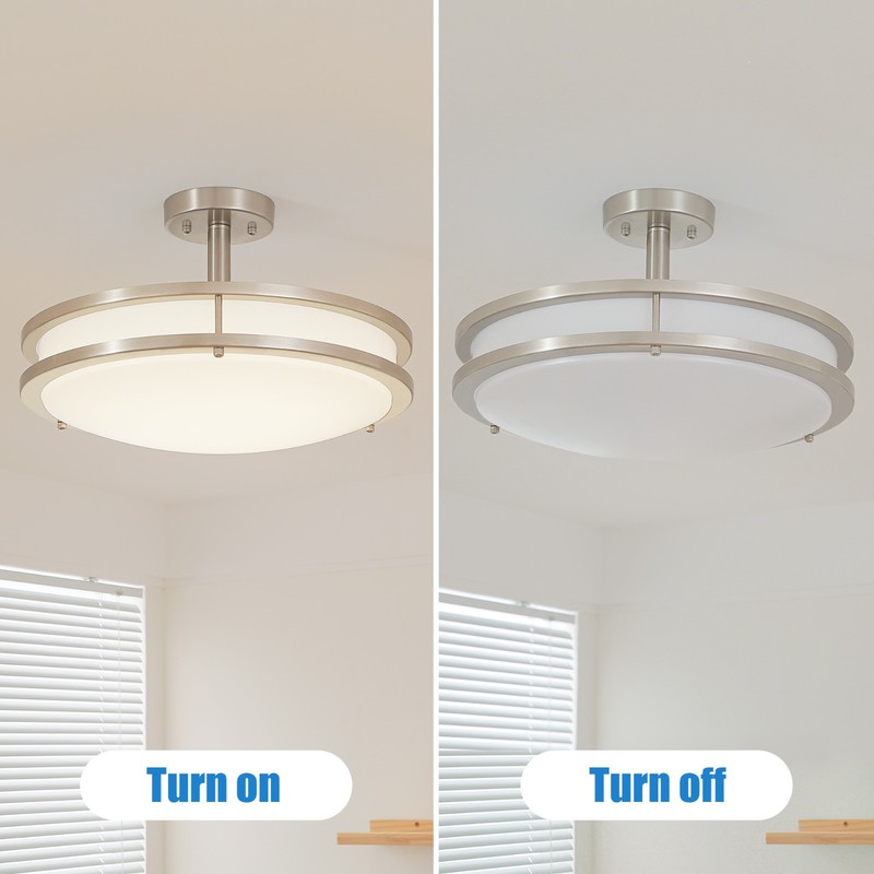 MingBright Semi-Flush Mount Ceiling Lighting Pendan Light Fixture gallery