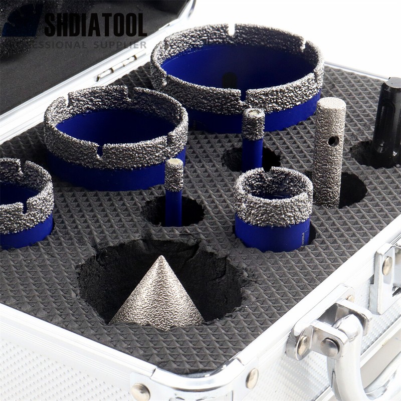 Diamond Drill Core Bit Beveling Porcelain Marble Grinder 5/8-11 Hole Saw 10pc gallery