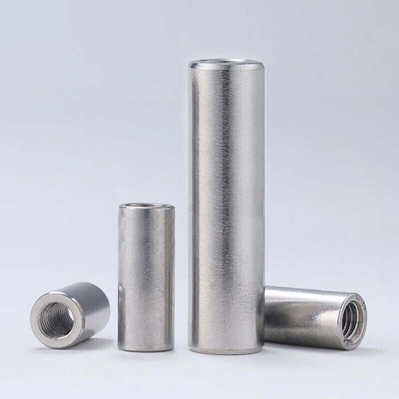 Round Coupling Nuts M3-M16 304 Stainless Steel Round Connecting Nut Long Nut gallery