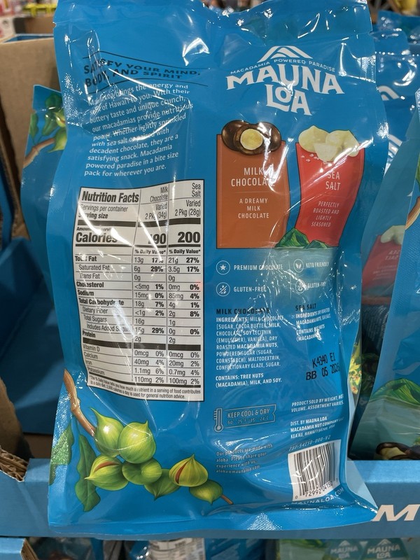 Mauna Loa Macadamia Nut Trio Assortment (SWEET & SAVORY) MINI PACKS 30 ct 16.5OZ gallery