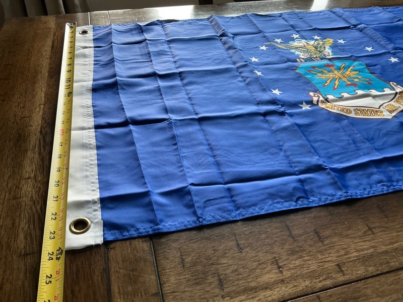 2X3 US Air Force Emblem Crest Double Sided Nylon FLAG 2ft x 3ft Banner gallery
