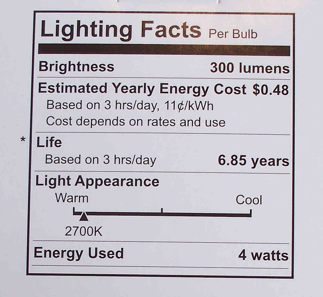 Utilitech LED 6 Pack 40W/4W B10C - Soft White 2700K - Dimmable - 518413 -Save 2+ gallery
