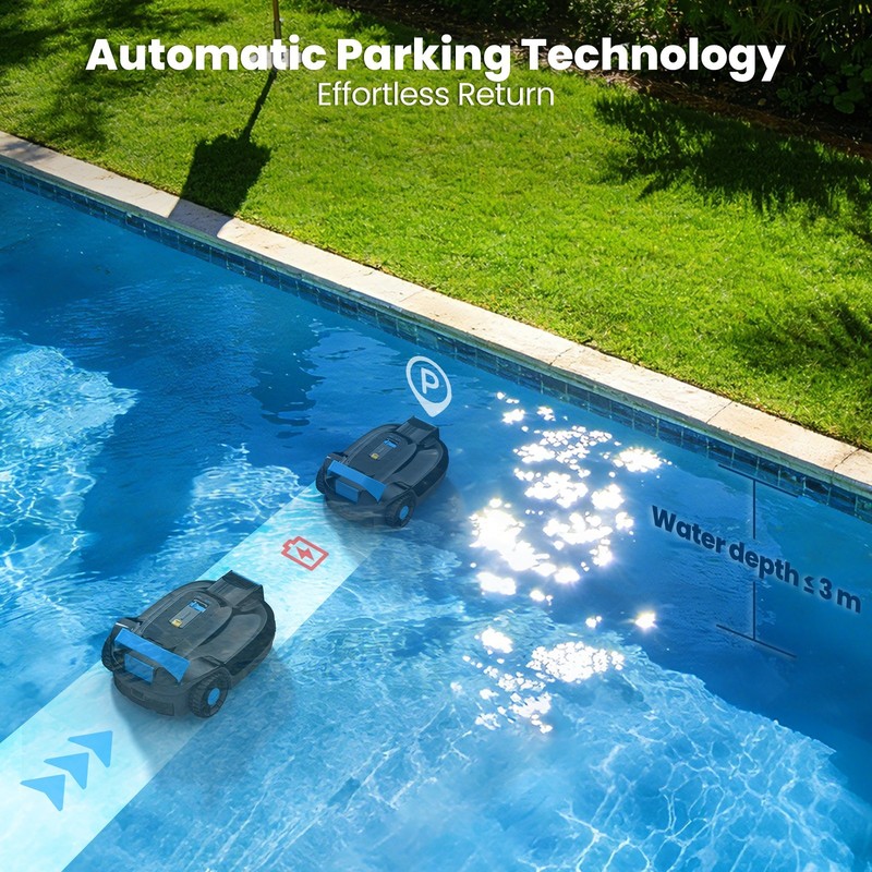 AIRROBO CP02 Automatic Robot Pool Cleaner Vacuum For Inground Pools Robotic Pro gallery