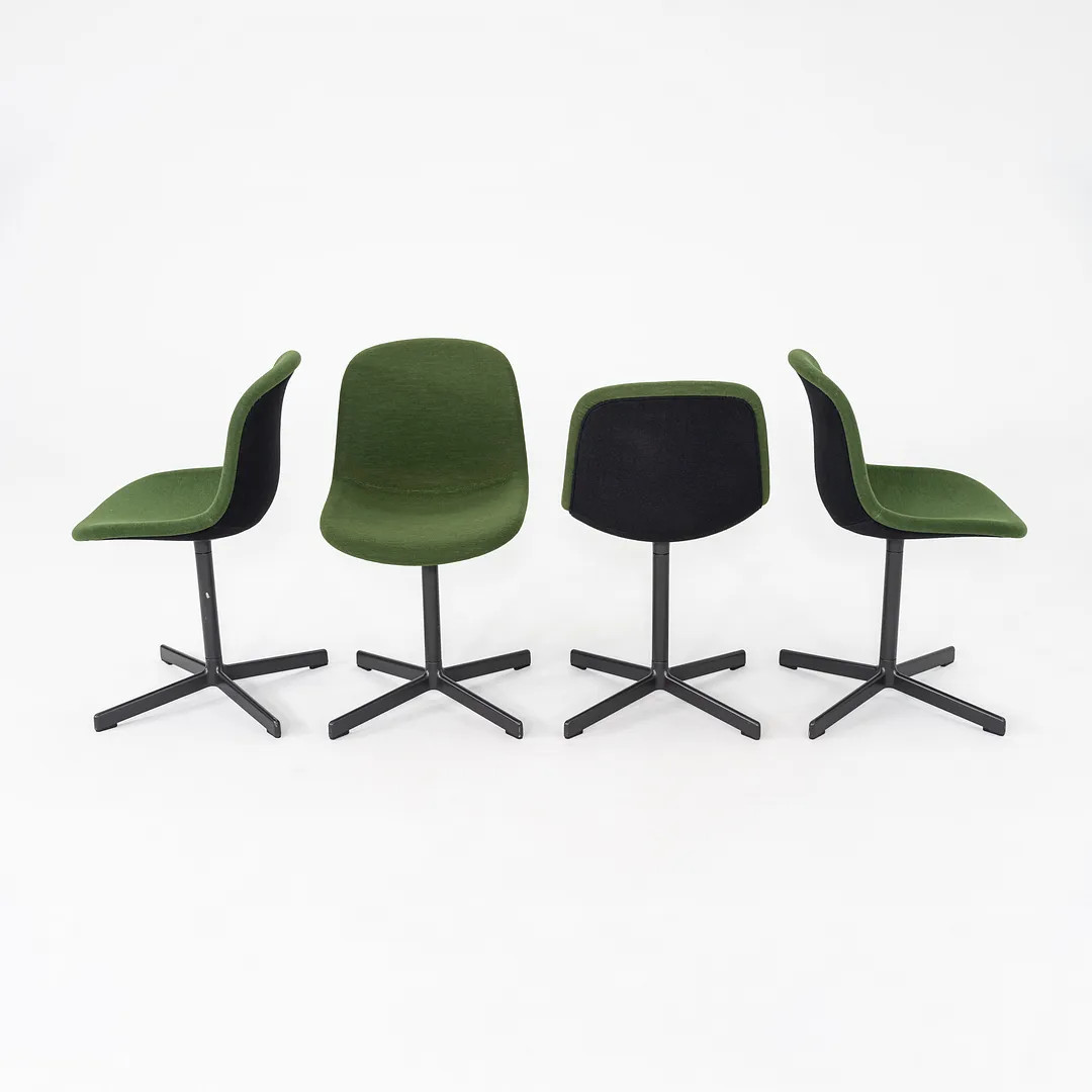 2020s Hay Neu 10 Dining Chairs with Forest Green Fabric 6x Available gallery