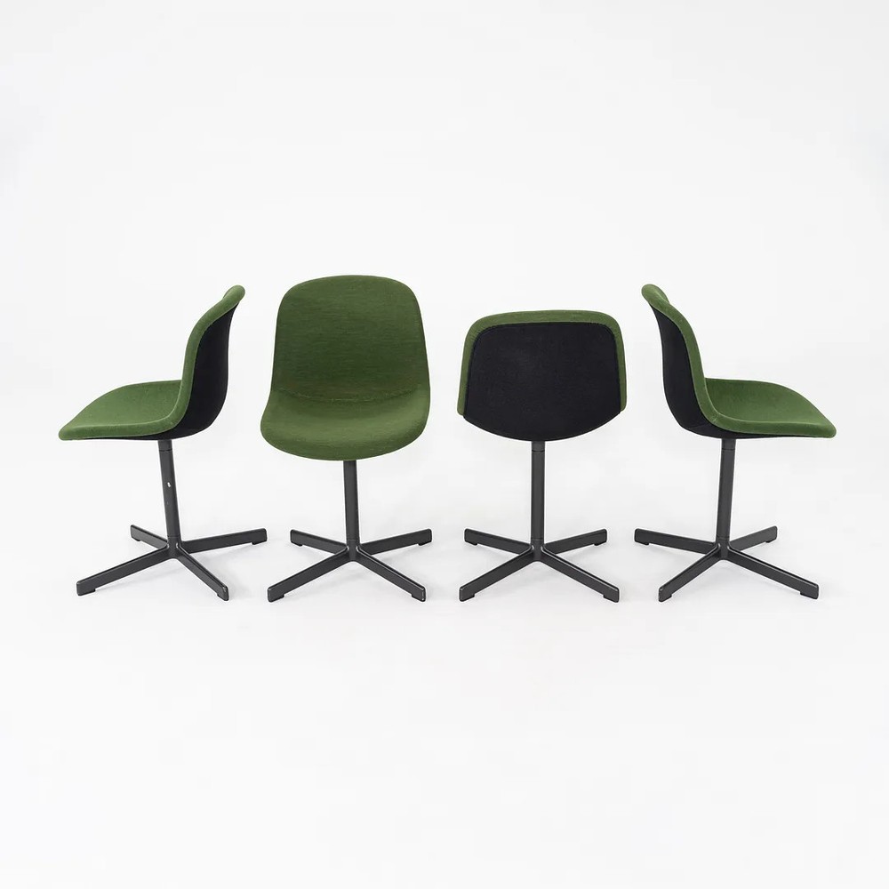 2020s Hay Neu 10 Dining Chairs with Forest Green Fabric 6x Available