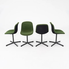 2020s Hay Neu 10 Dining Chairs with Forest Green Fabric 6x Available