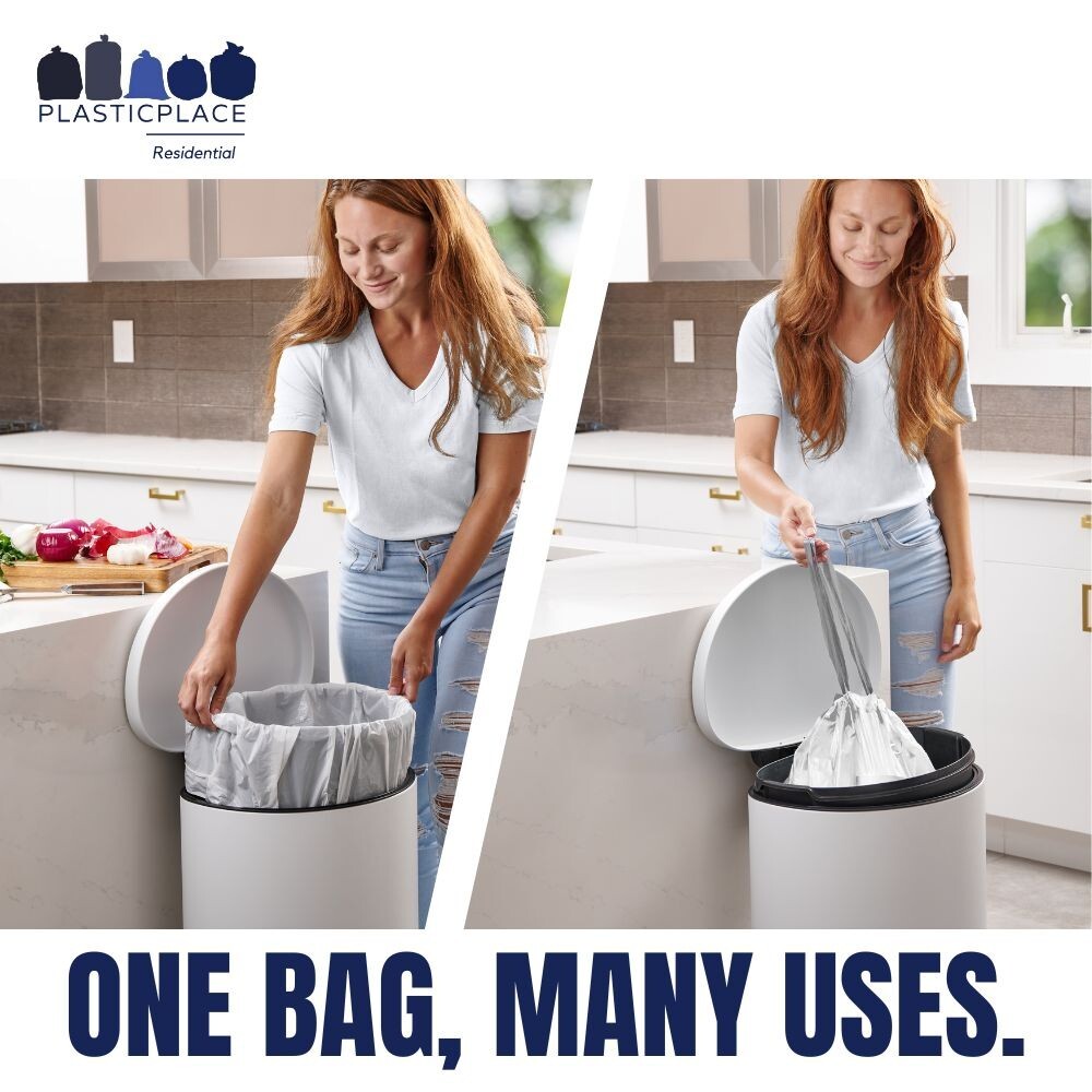 Plasticplace Custom Fit Trash Bags Compatible with simplehuman Code Q, 200 Count gallery