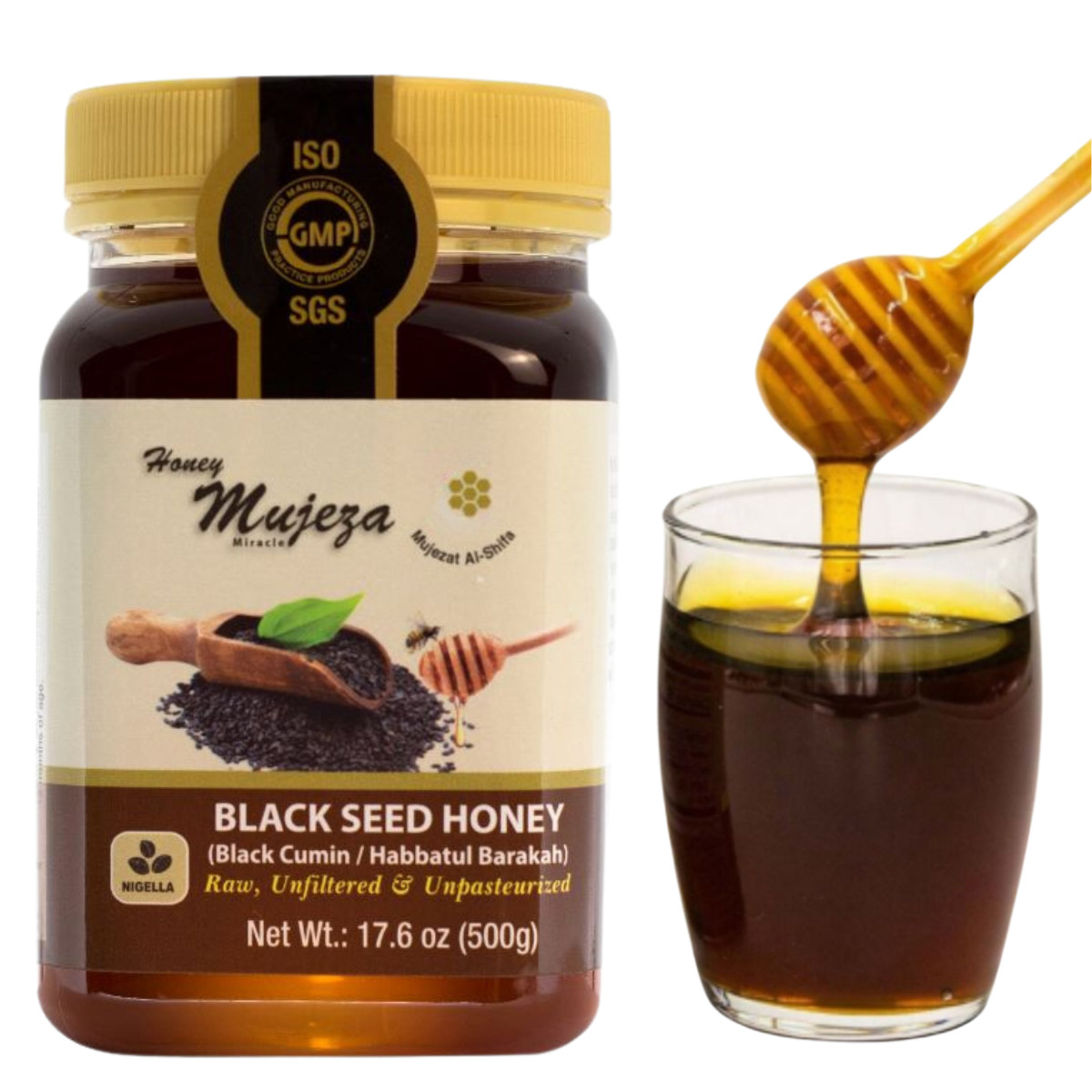 Black Seed Honey 100% Natural Not Mixed with Oil or Powder - Immune Booster gallery