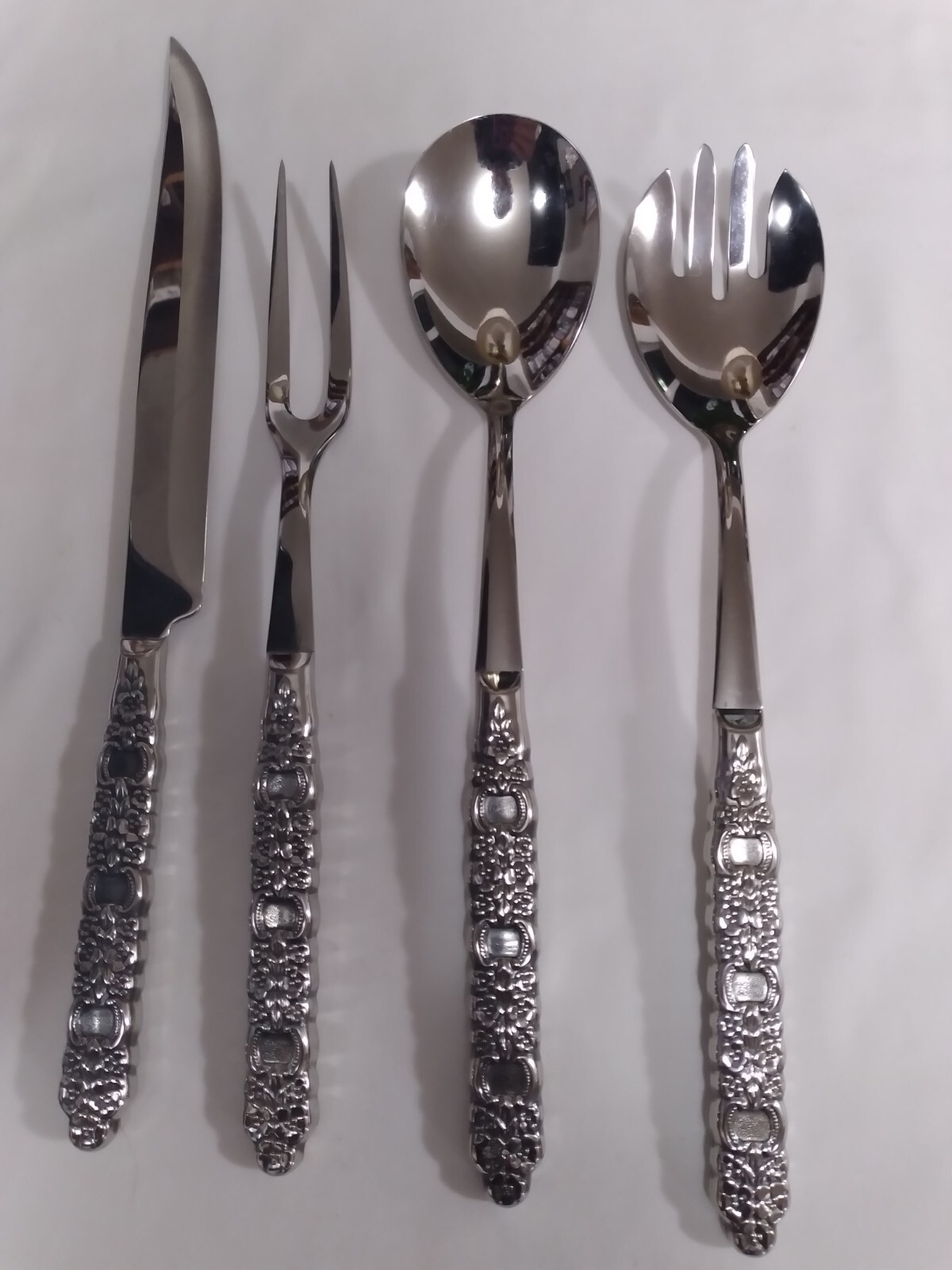 VOILA Oneida Community CHOICE fork spoon serving teaspoon salad roast +++++++ ++ gallery