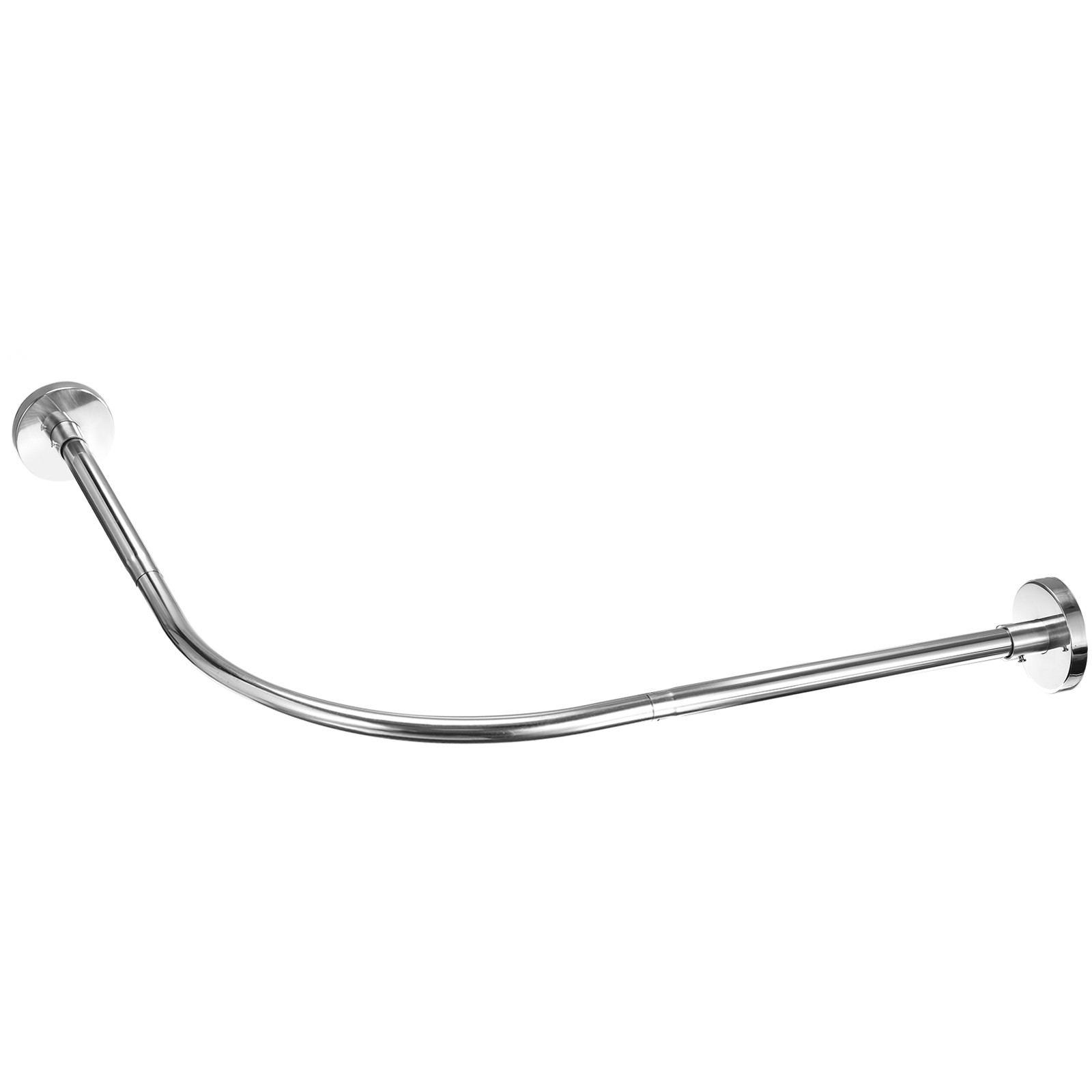 Stainless Steel L Shaped Corner Shower Curtain Rod 75-95cm/30"-37" gallery