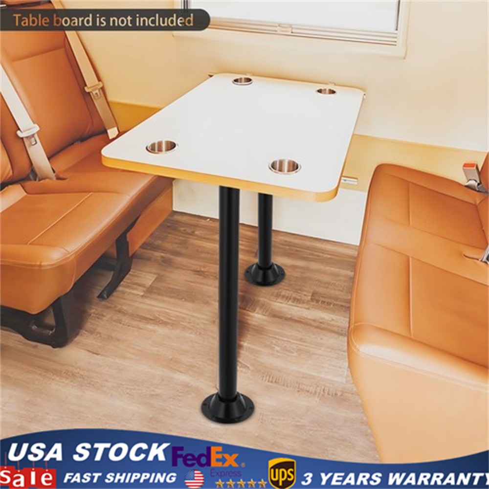 29" 2Pcs RV Table Base Mount Aluminum Alloy RV Table Leg w/ Mounting Hardware gallery